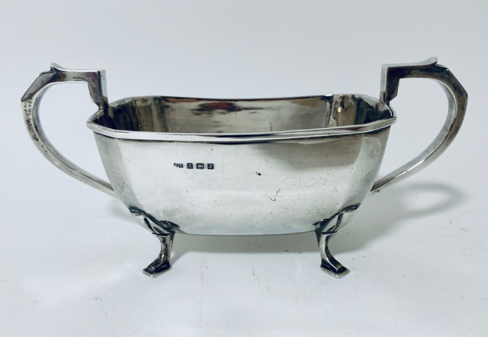 Antique Solid Sterling Silver Three Part Tea Service View XVI