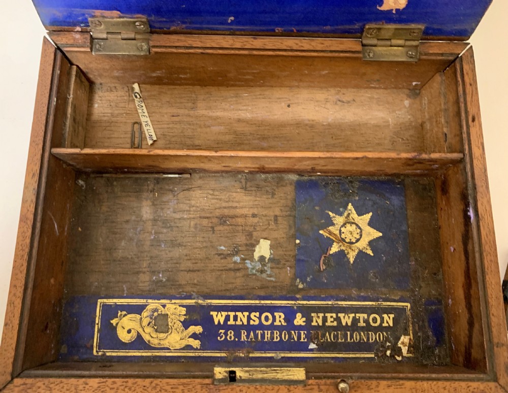 Victorian Winsor and Newton Artists Watercolour Paint Box View VIII