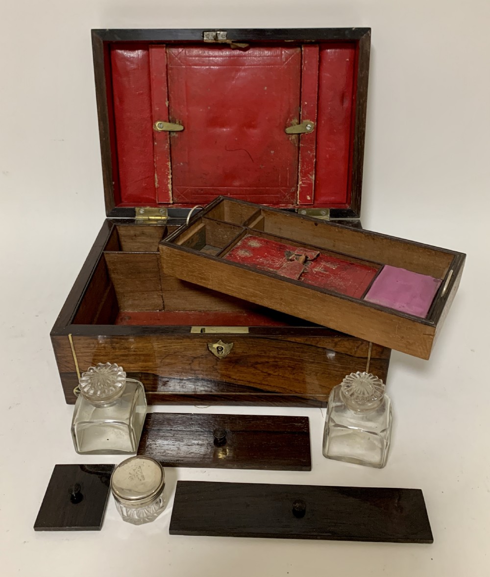 Victorian Rosewood Inlaid Vanity Box View VI