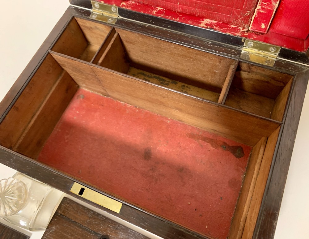 Victorian Rosewood Inlaid Vanity Box View VIII