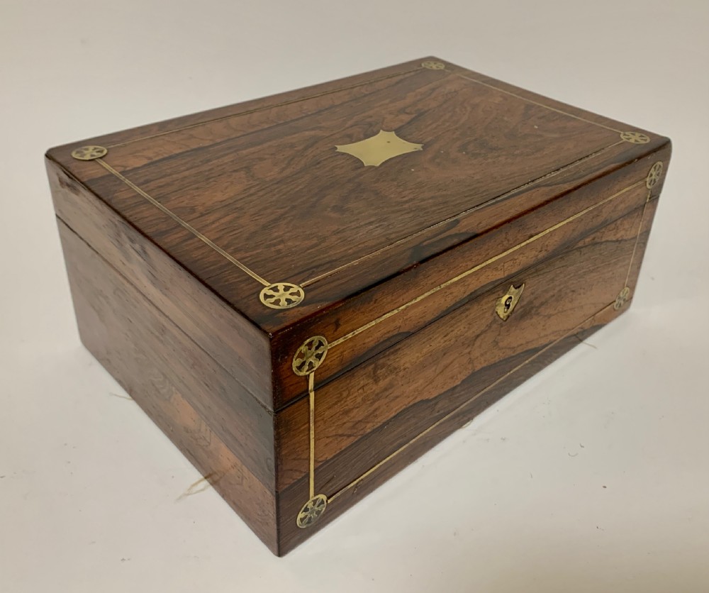 Victorian Rosewood Inlaid Vanity Box View XI
