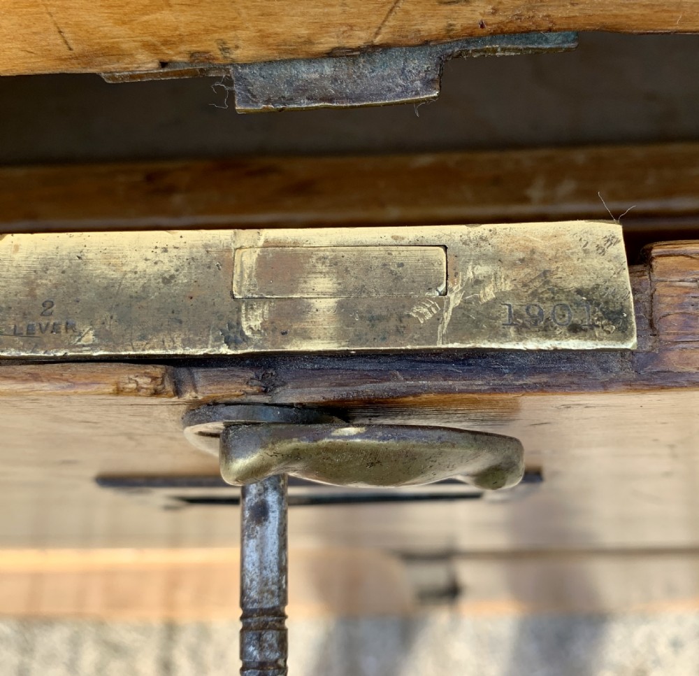 Antique Pine Campaign Chest View XV