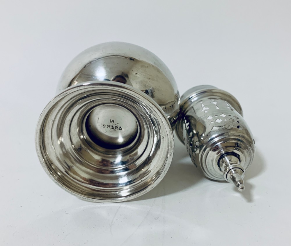 Antique Solid Sterling Silver Sugar Caster View X