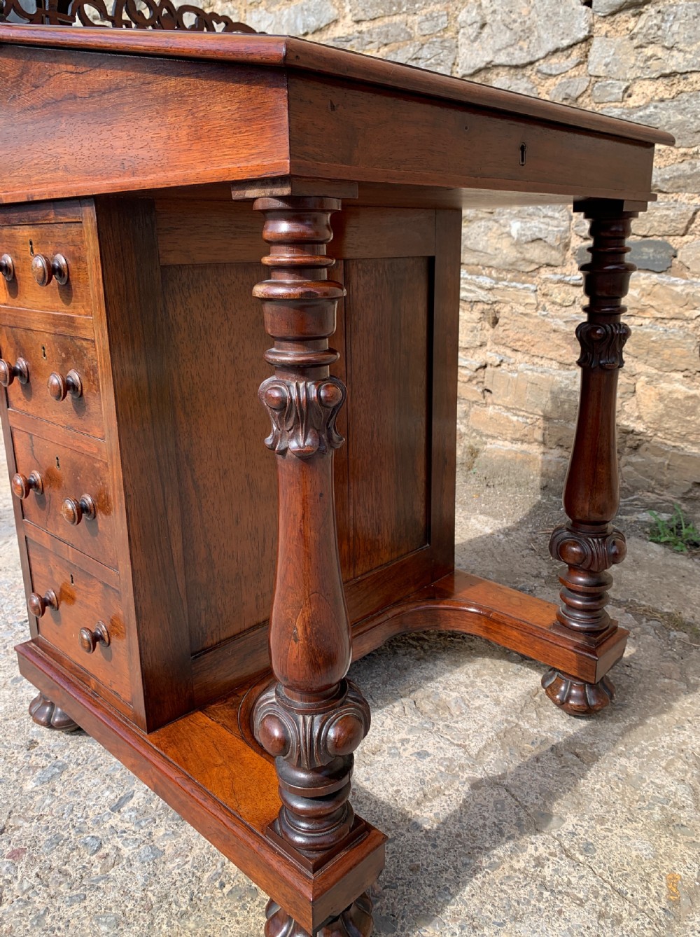Regency Rosewood Davenport Desk View VI
