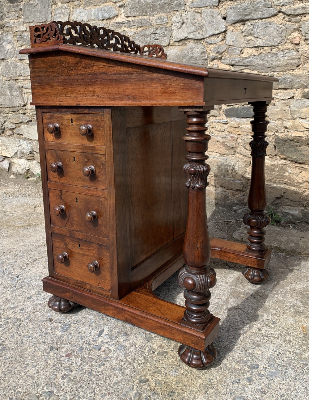 Regency Rosewood Davenport Desk View XI