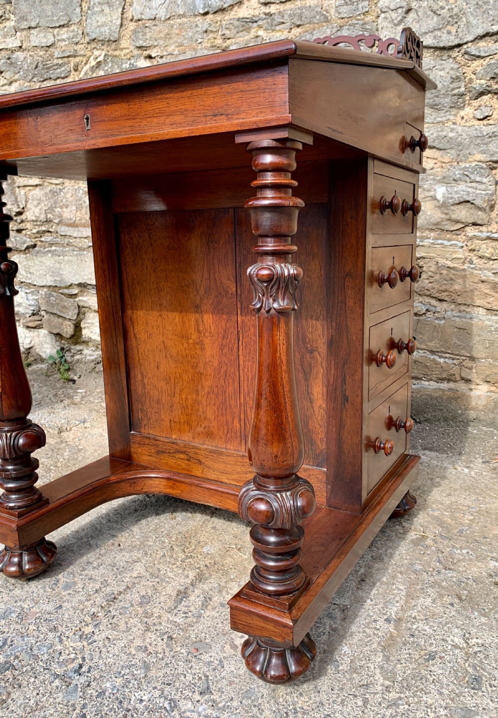 Regency Rosewood Davenport Desk View XXIII