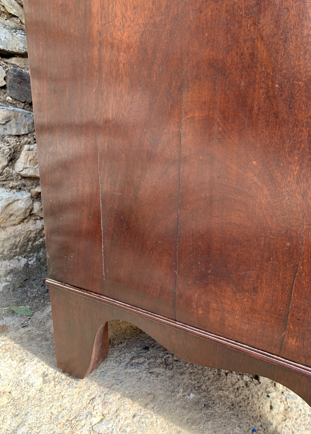 Regency Mahogany Bow Front Chest of Drawers View XVII