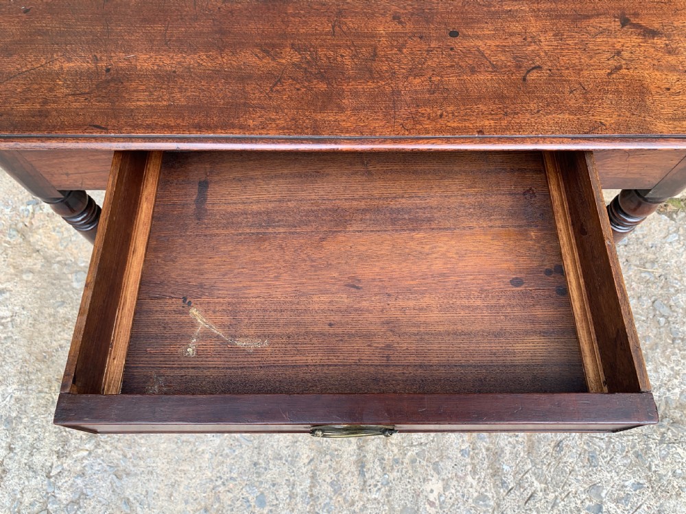 Antique Georgian Mahogany Side Table View IX