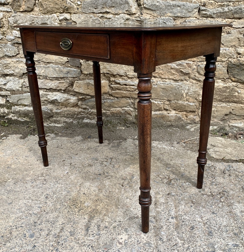 Antique Georgian Mahogany Side Table View X