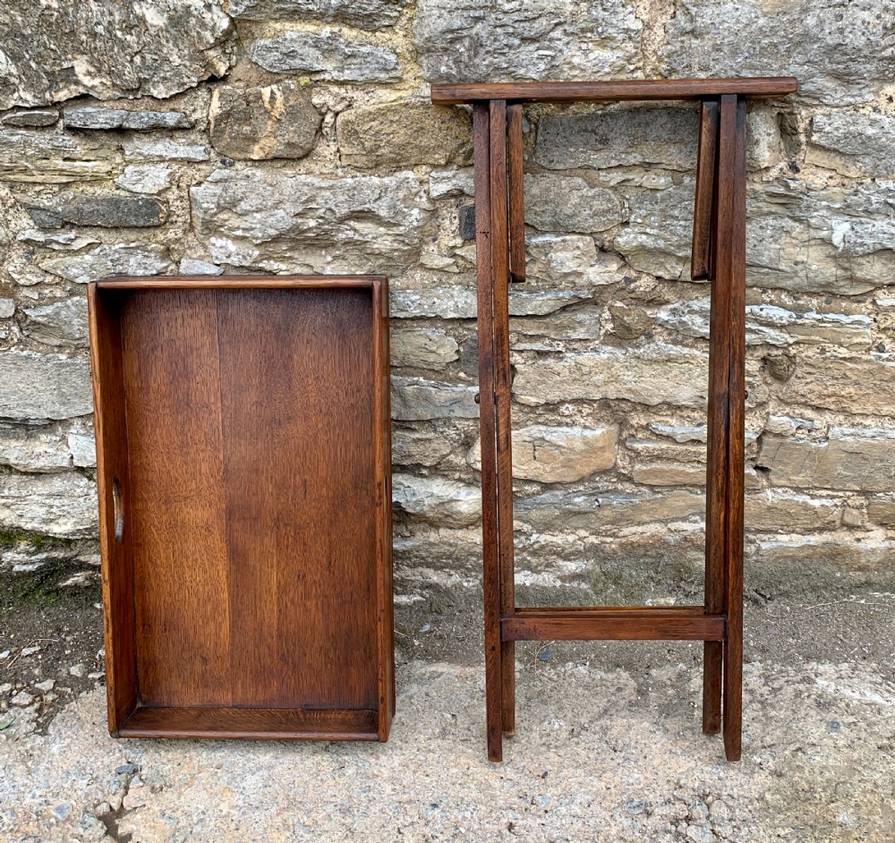Antique Oak Butlers Tray View III