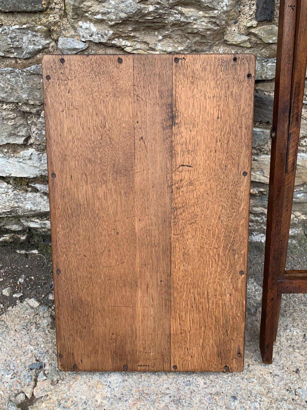 Antique Oak Butlers Tray View XII