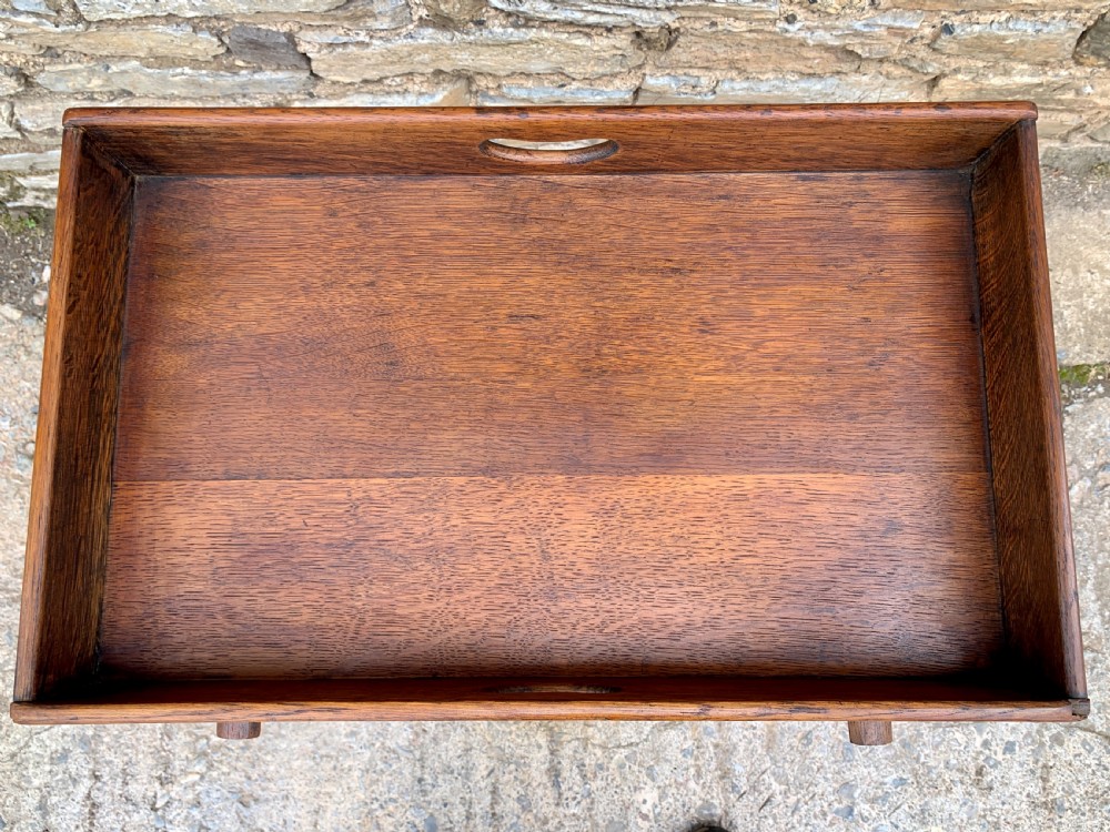 Antique Oak Butlers Tray View XIV