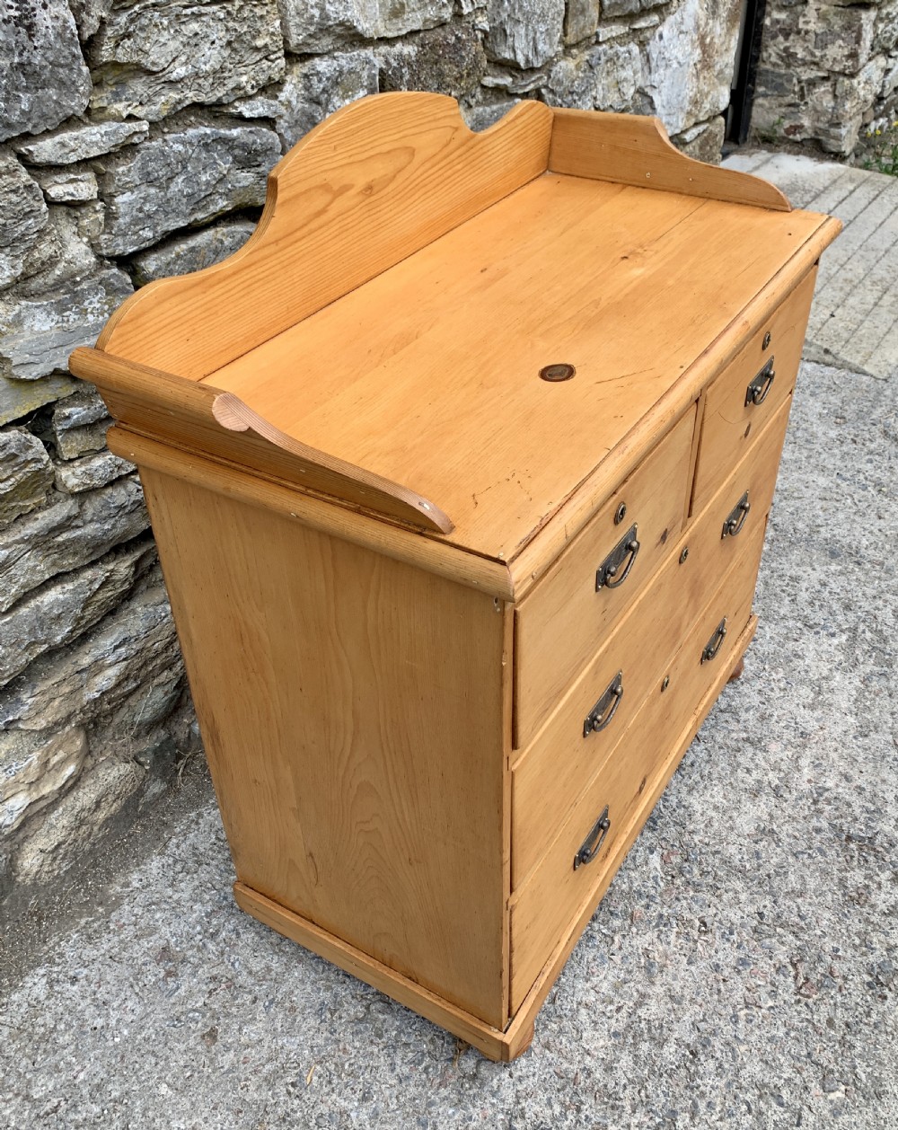 Victorian Stripped Pine Chest of Drawers View VII