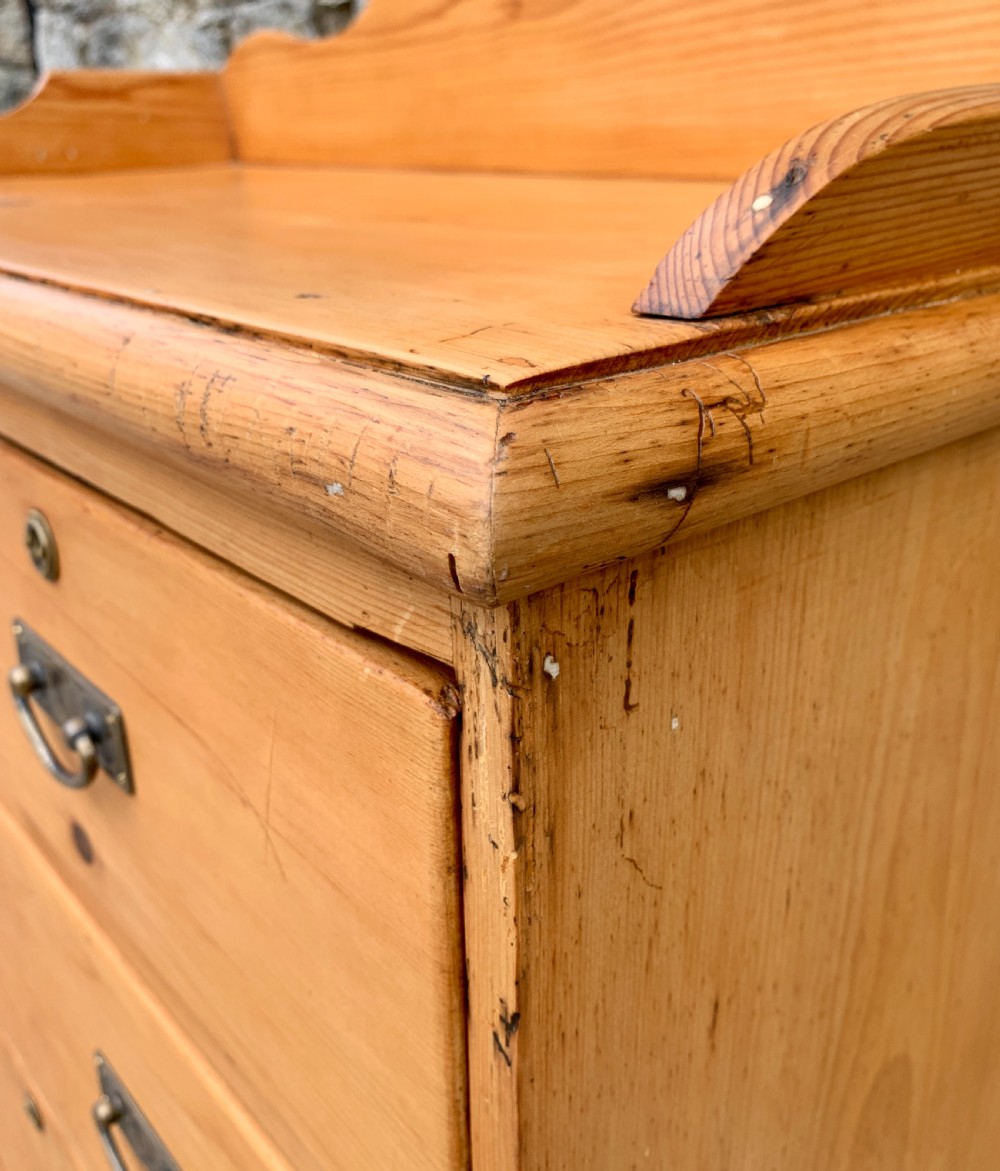 Victorian Stripped Pine Chest of Drawers View VIII