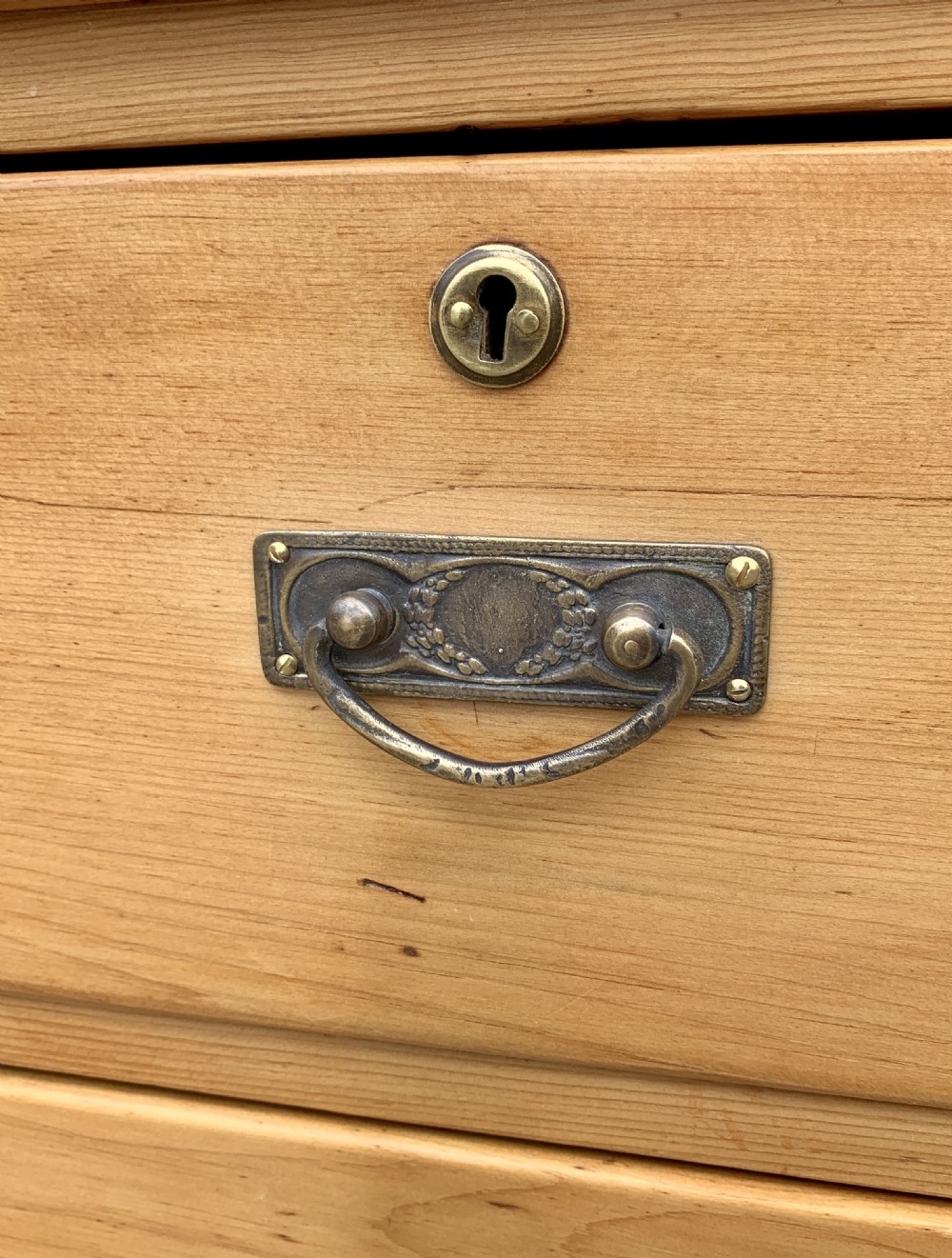 Victorian Stripped Pine Chest of Drawers View X