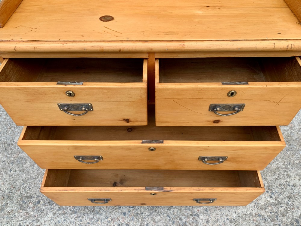 Victorian Stripped Pine Chest of Drawers View XII