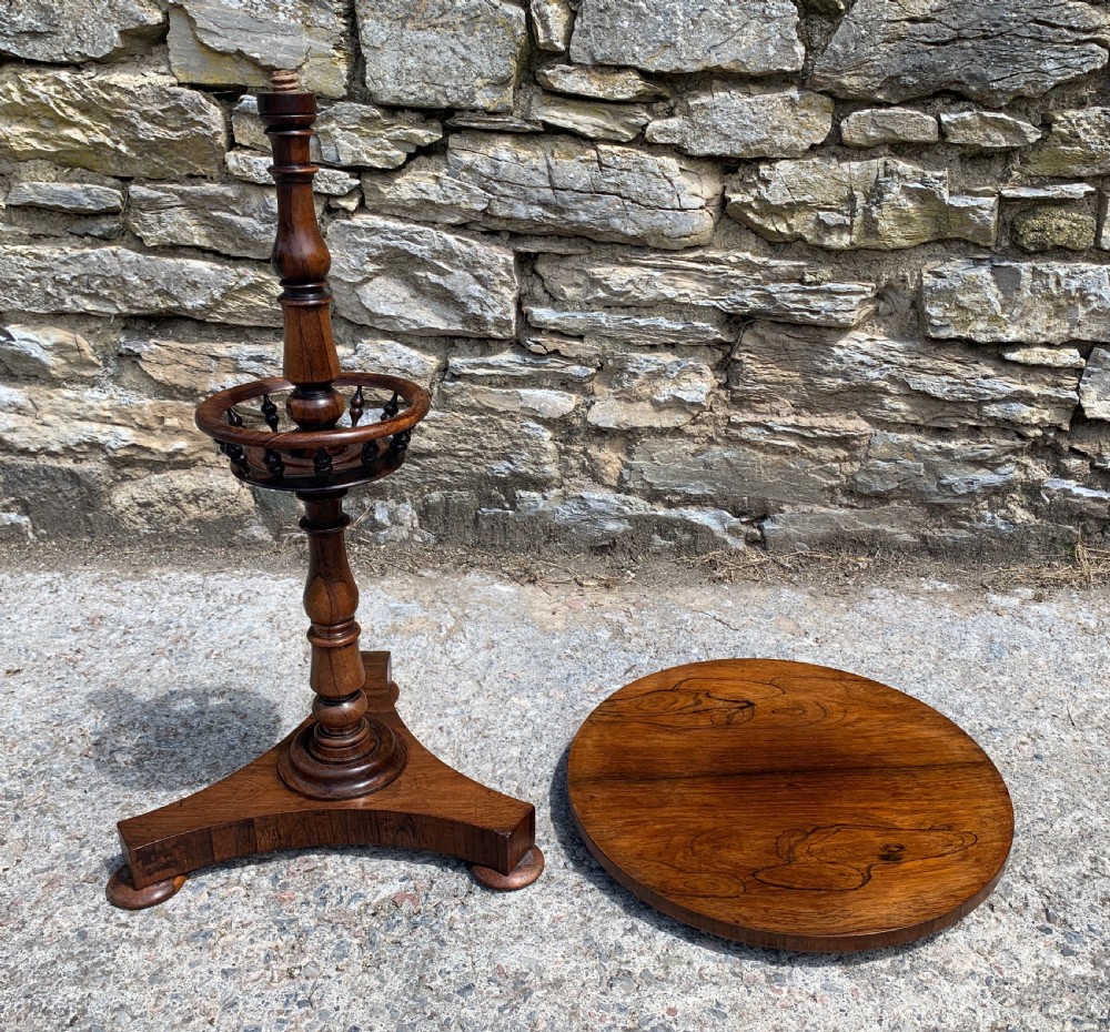 Regency Rosewood Campaign Wine Table View XVII