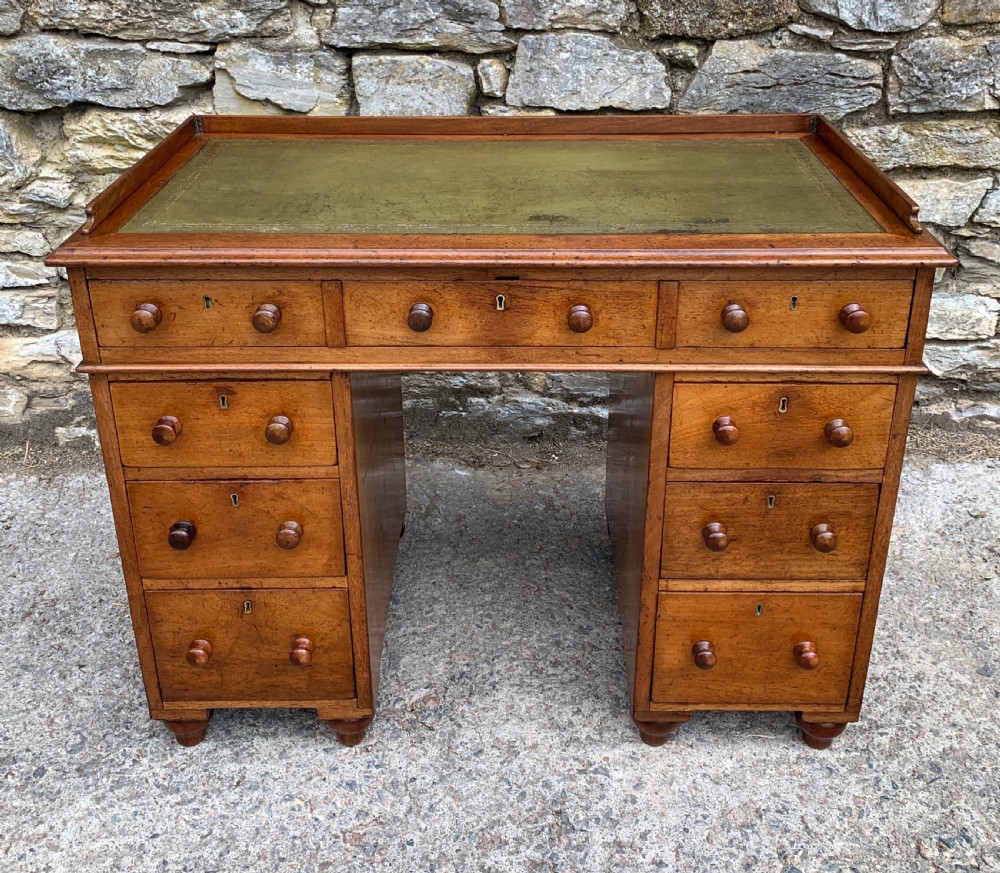 Antique Mahogany Campaign Writing Desk