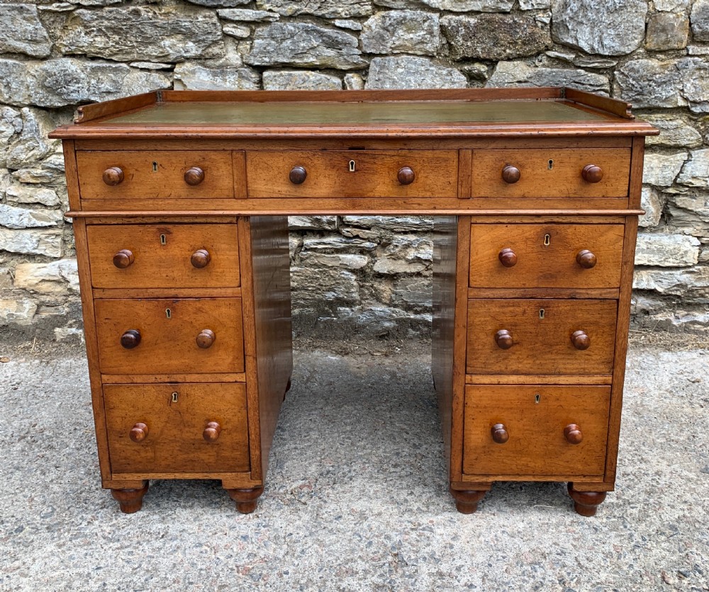 Antique Mahogany Campaign Writing Desk View II