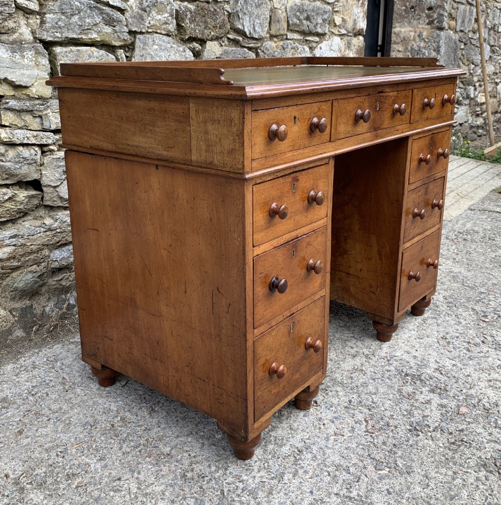 Antique Mahogany Campaign Writing Desk View III