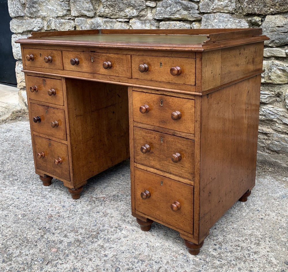 Antique Mahogany Campaign Writing Desk View IV