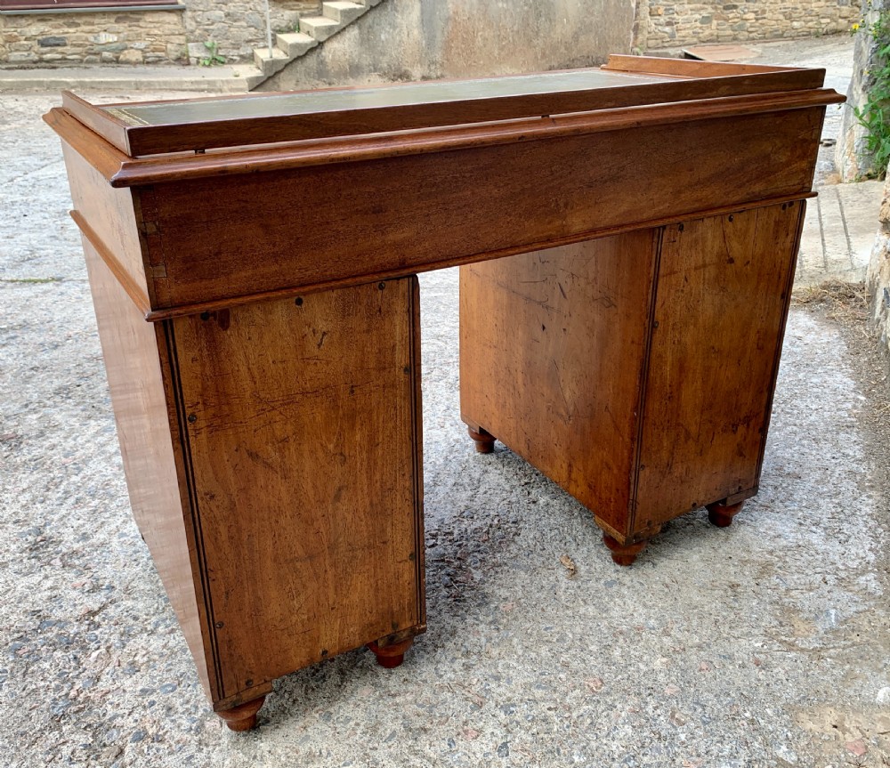 Antique Mahogany Campaign Writing Desk View XX