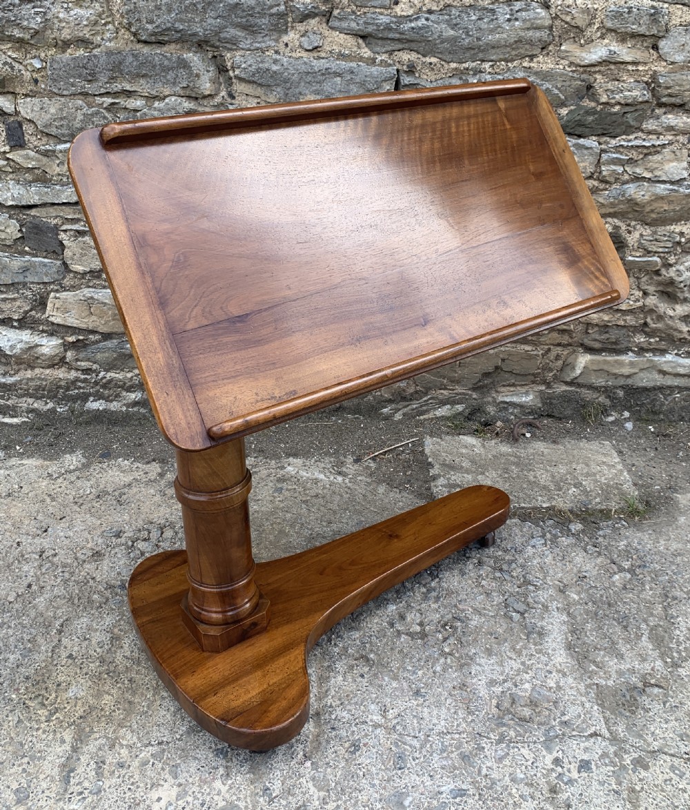 Victorian Mahogany Adjustable Reading Table View V