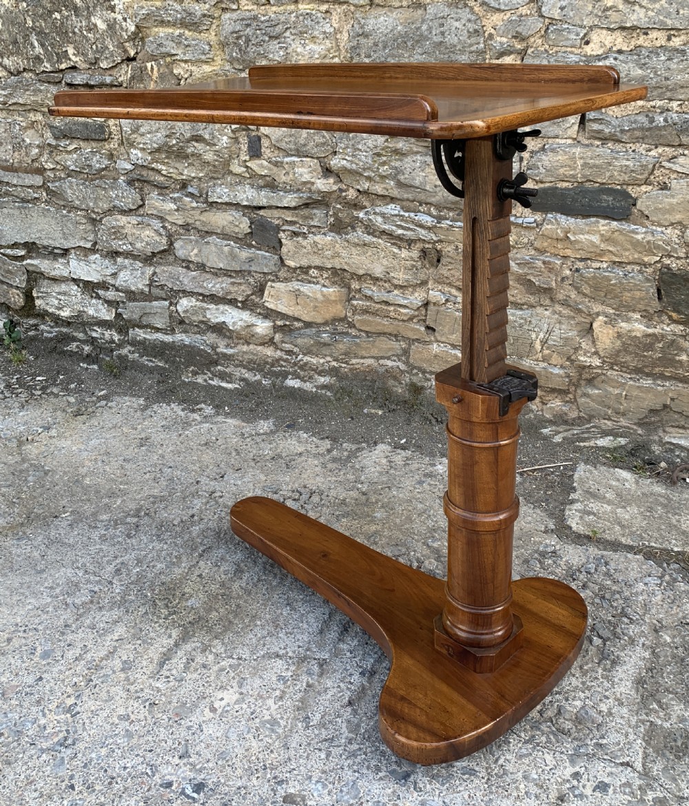 Victorian Mahogany Adjustable Reading Table View VI