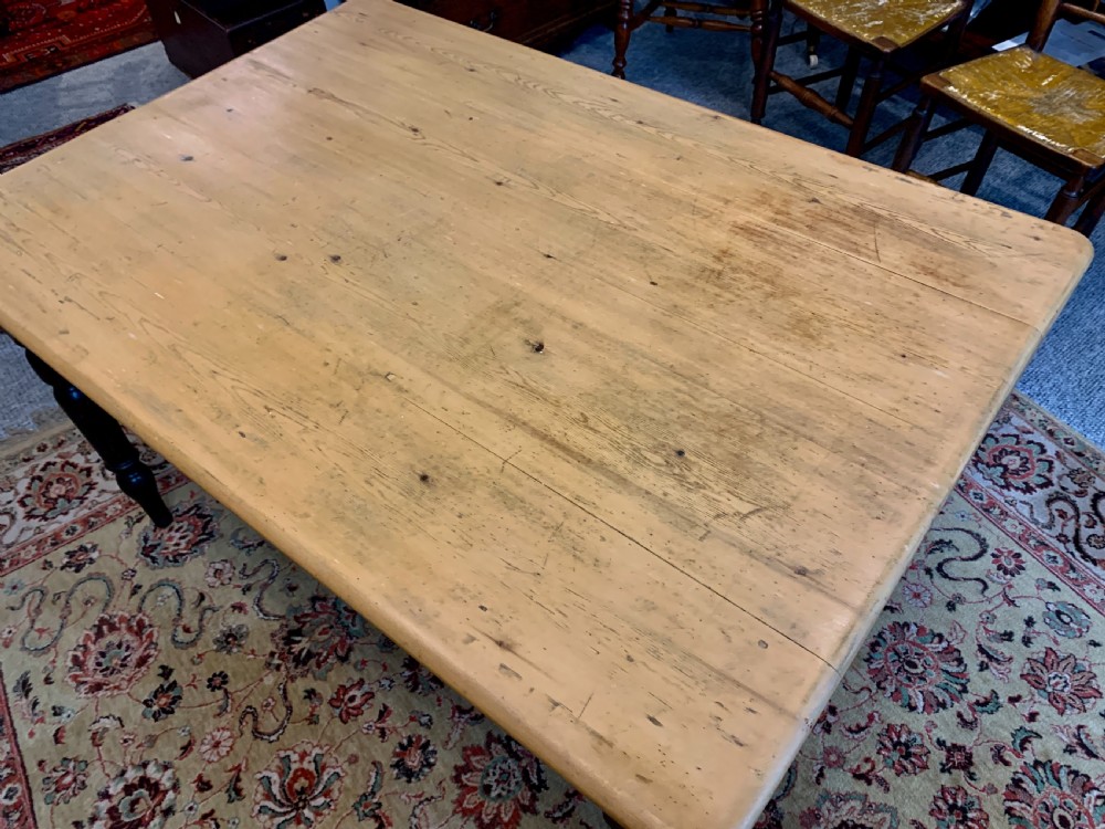 Victorian Pine Farmhouse Table View V