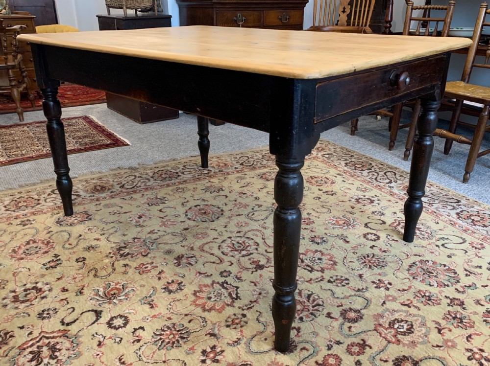 Victorian Pine Farmhouse Table View VI