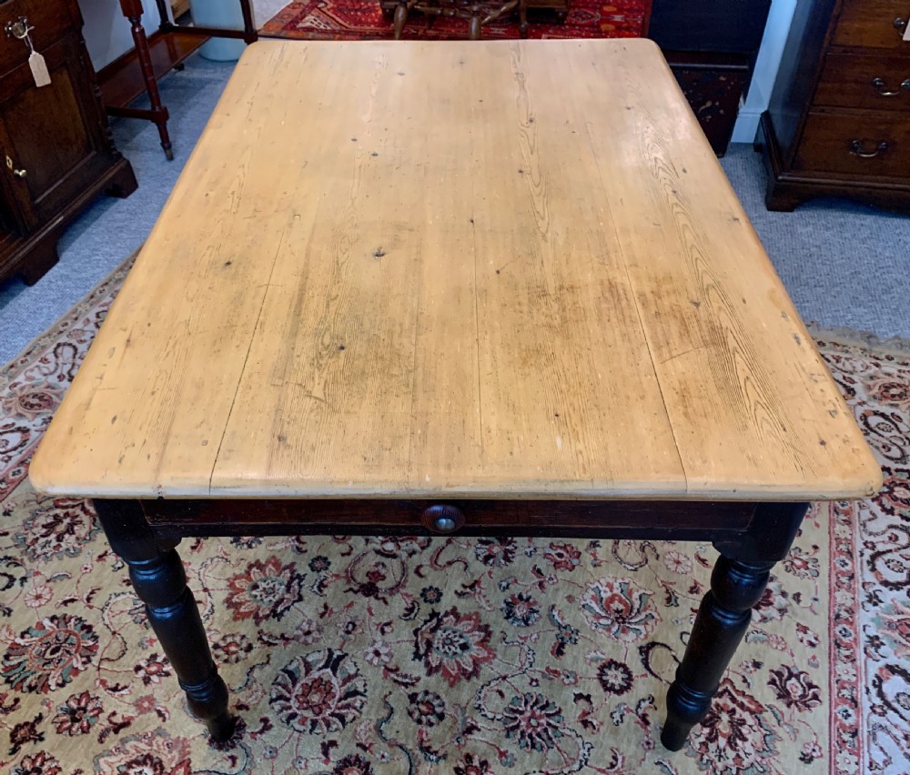 Victorian Pine Farmhouse Table View VII