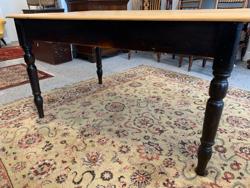 Victorian Pine Farmhouse Table View XI