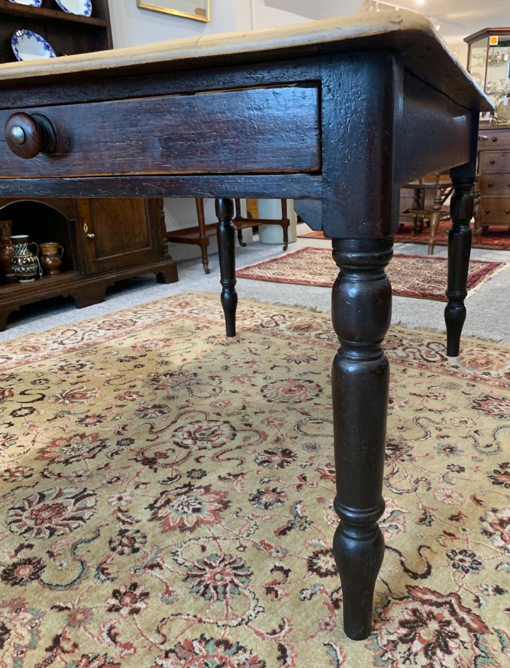 Victorian Pine Farmhouse Table View XII
