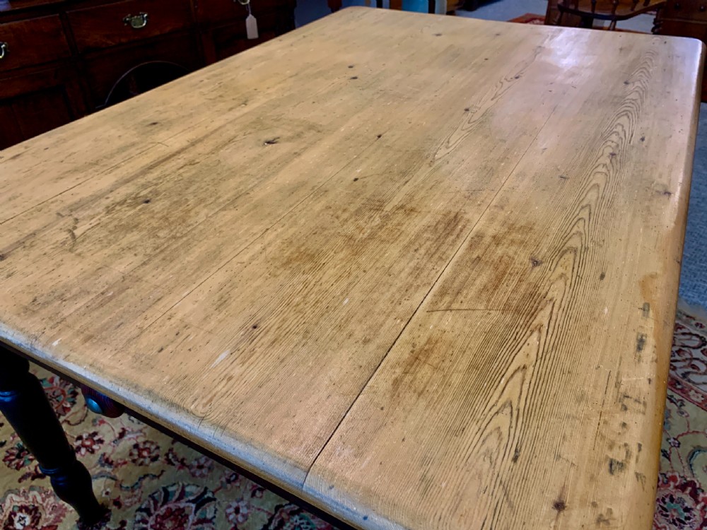 Victorian Pine Farmhouse Table View XIV