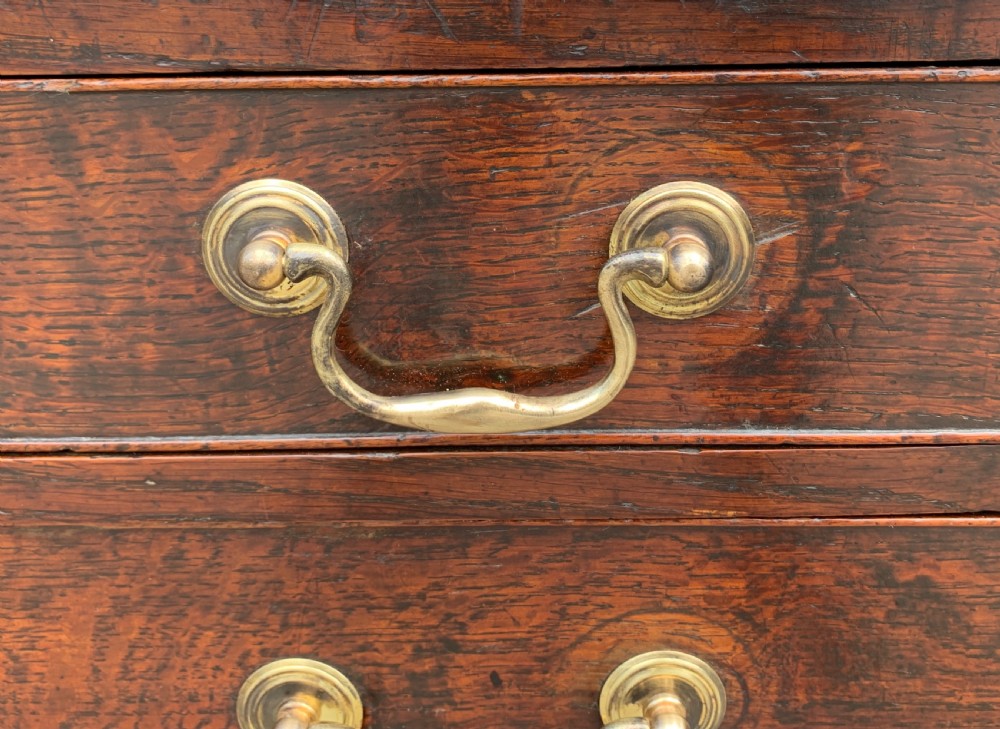 Small Georgian Country Oak Bureau View XVIII