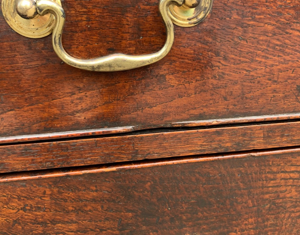 Small Georgian Country Oak Bureau View XIX