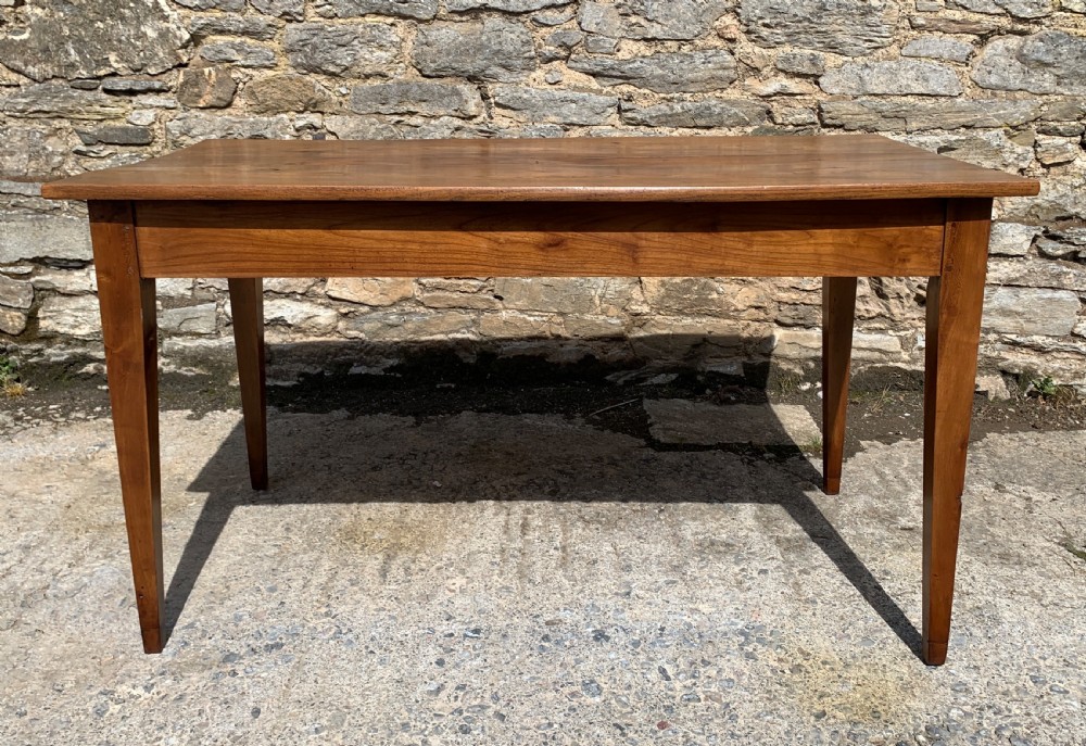 Antique French Elm Farmhouse Table View XX