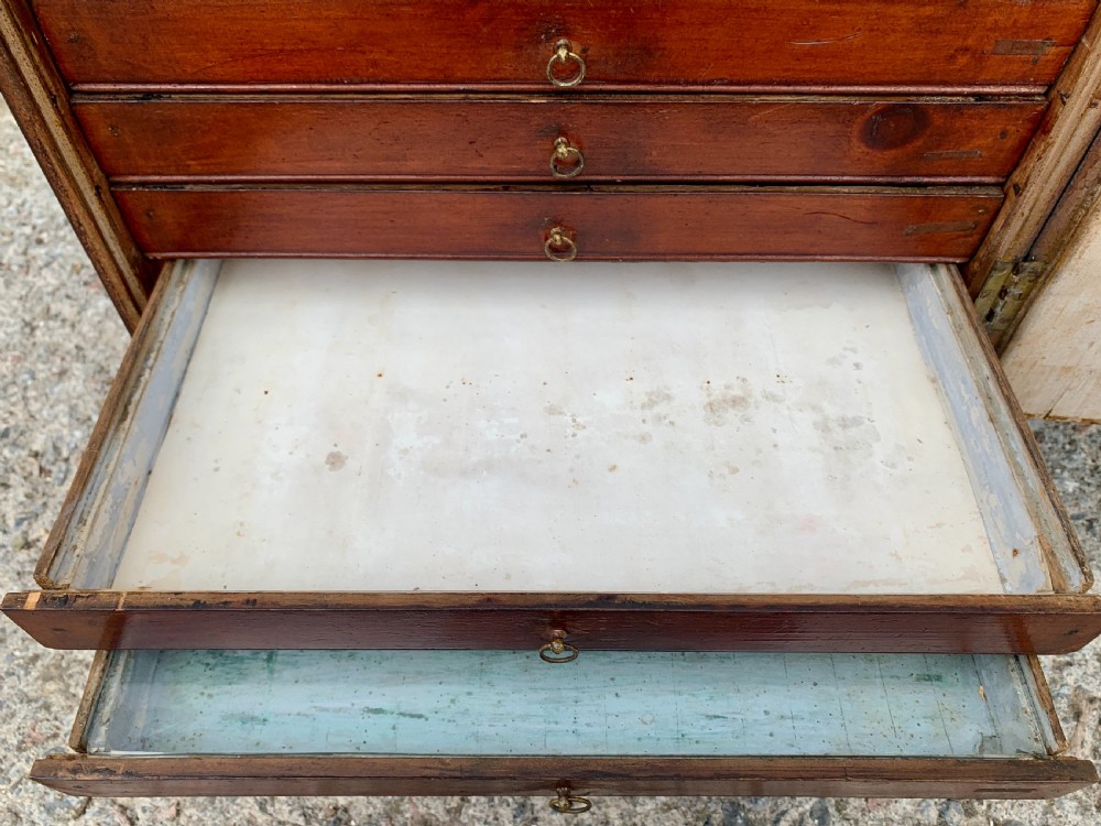 Georgian Collectors Tabletop Specimen Cabinet View XI