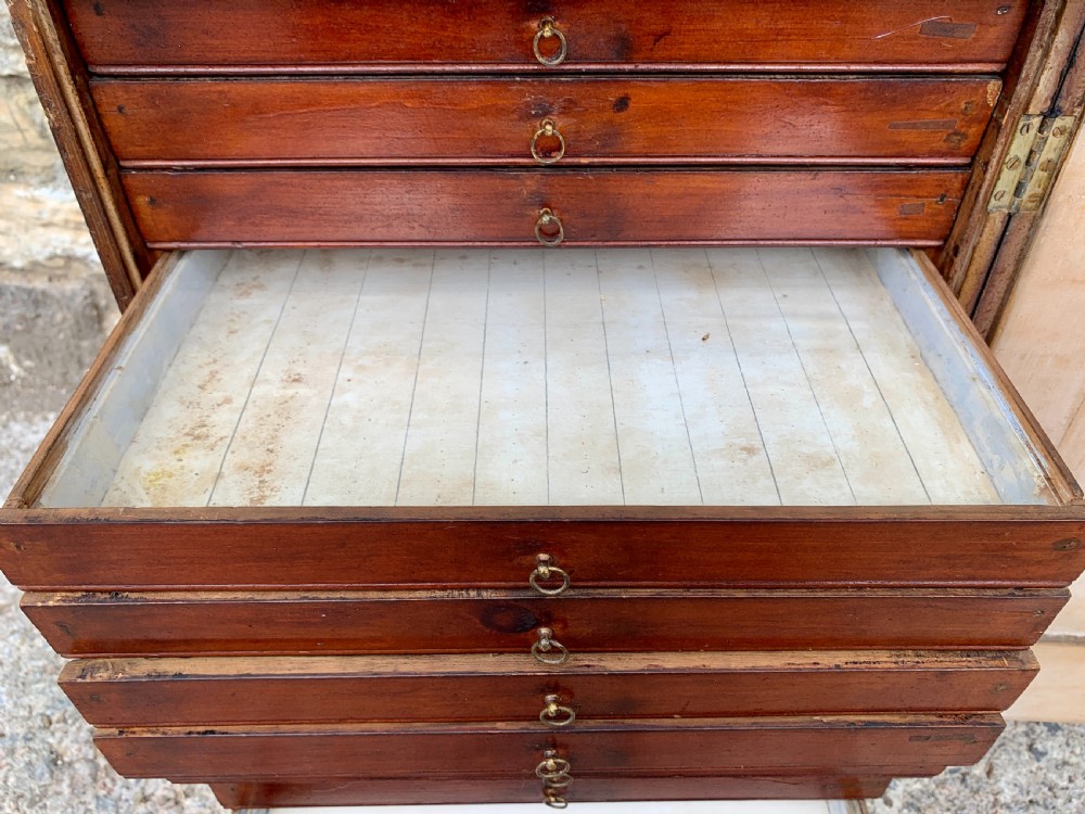 Georgian Collectors Tabletop Specimen Cabinet View XIII