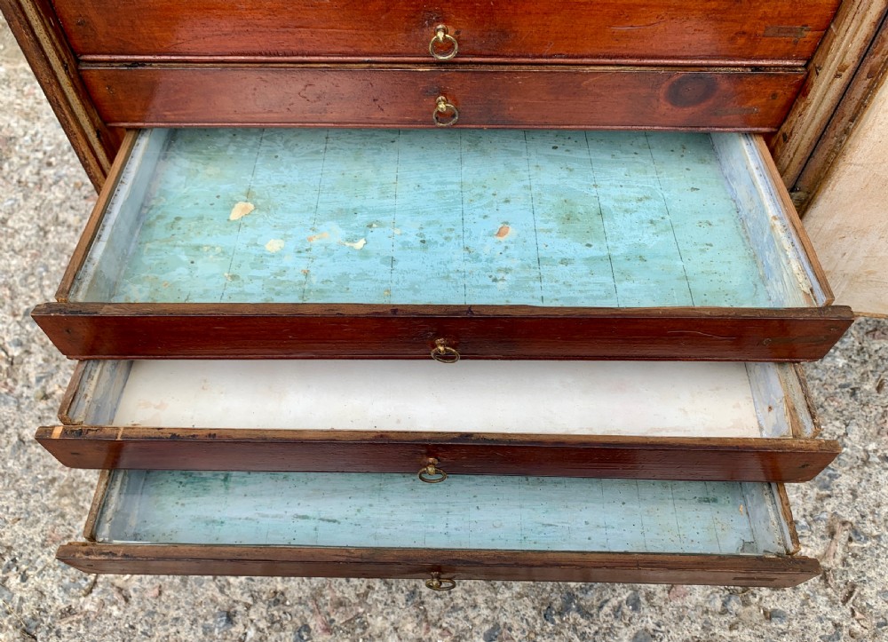 Georgian Collectors Tabletop Specimen Cabinet View XIV