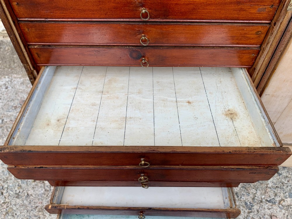 Georgian Collectors Tabletop Specimen Cabinet View XVIII