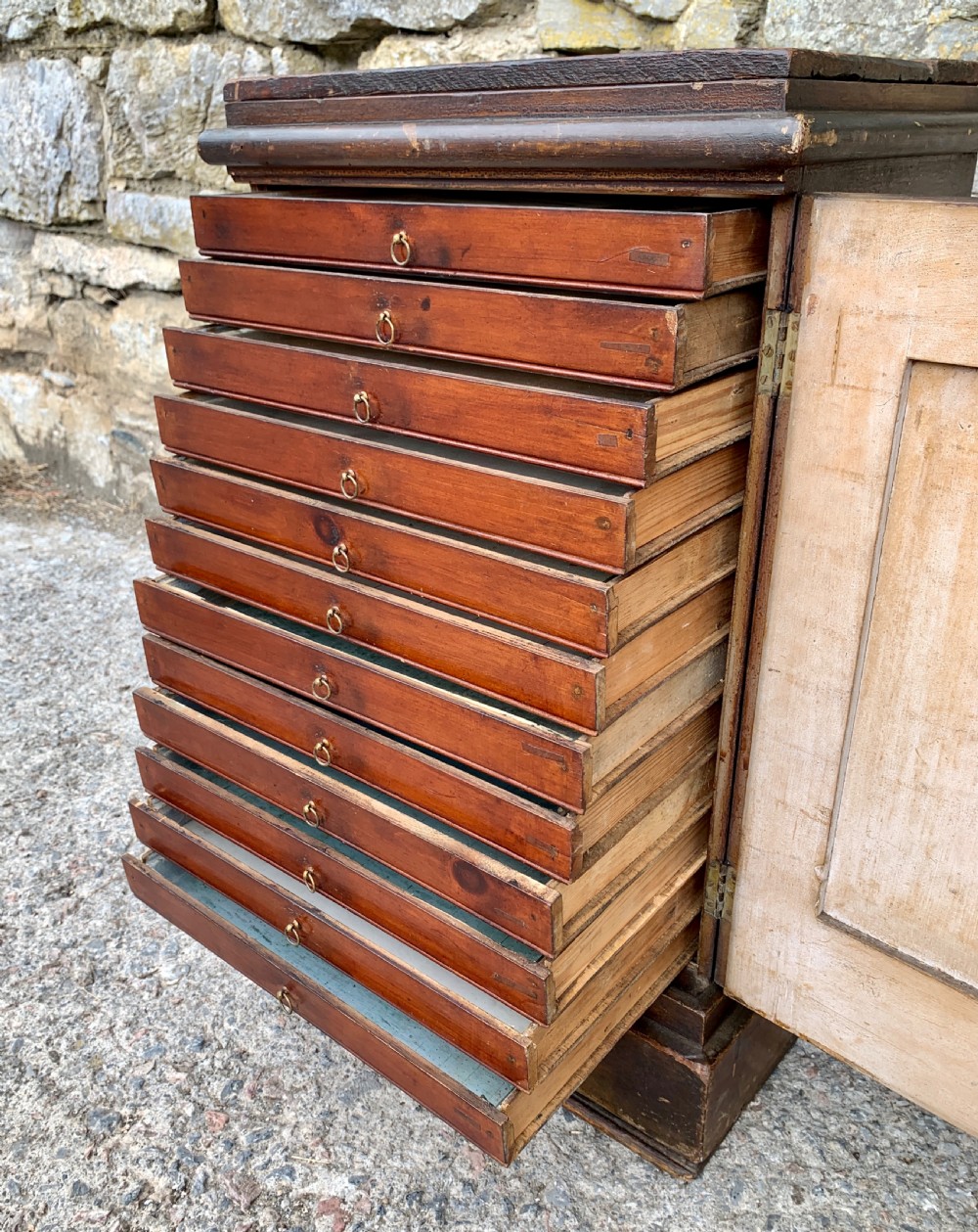 Georgian Collectors Tabletop Specimen Cabinet View XX