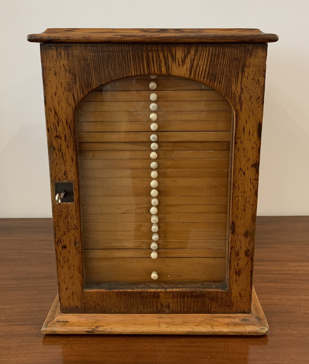 Antique Pine Microscope Slide Cabinet