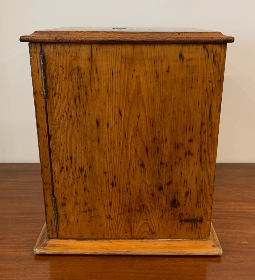 Antique Pine Microscope Slide Cabinet View III