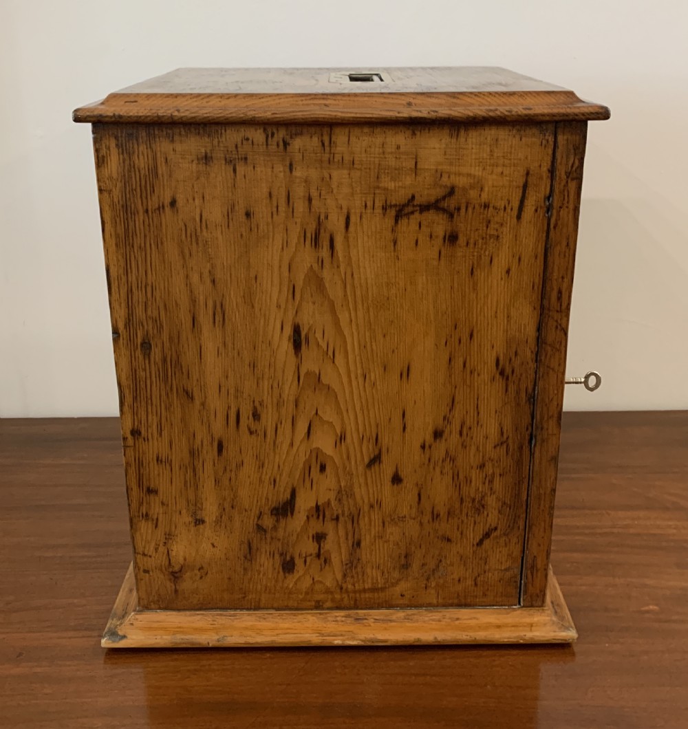 Antique Pine Microscope Slide Cabinet View V