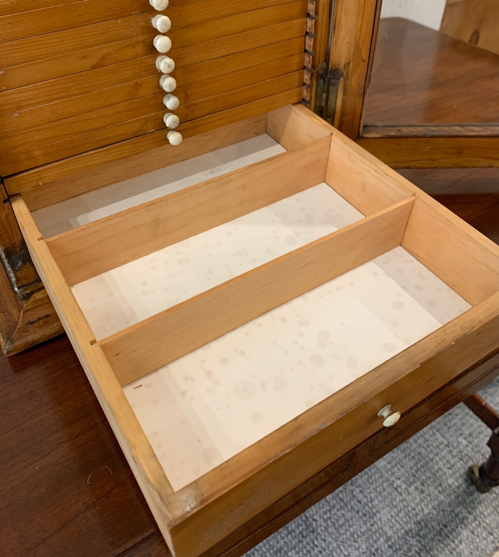 Antique Pine Microscope Slide Cabinet View VI