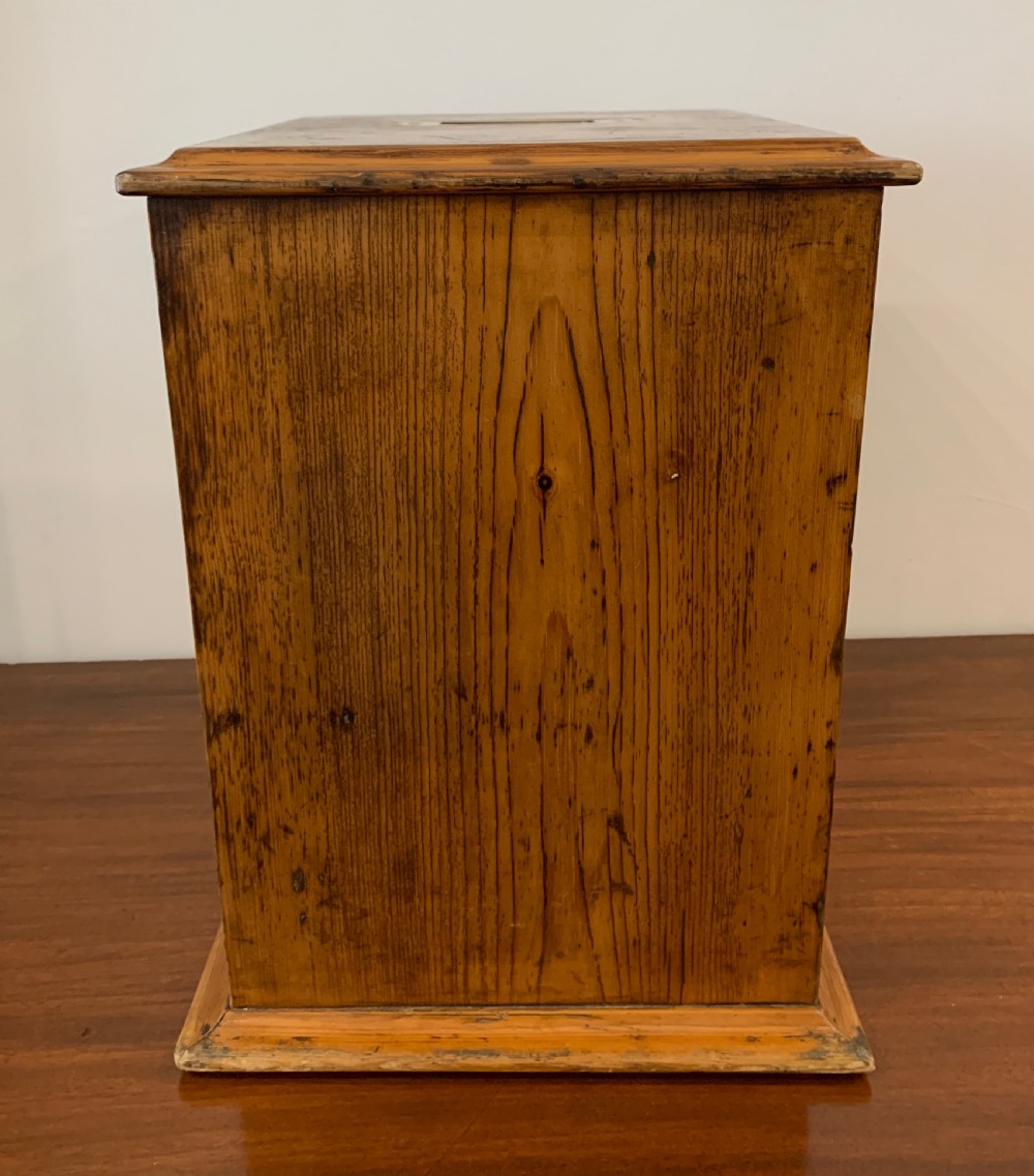 Antique Pine Microscope Slide Cabinet View XII