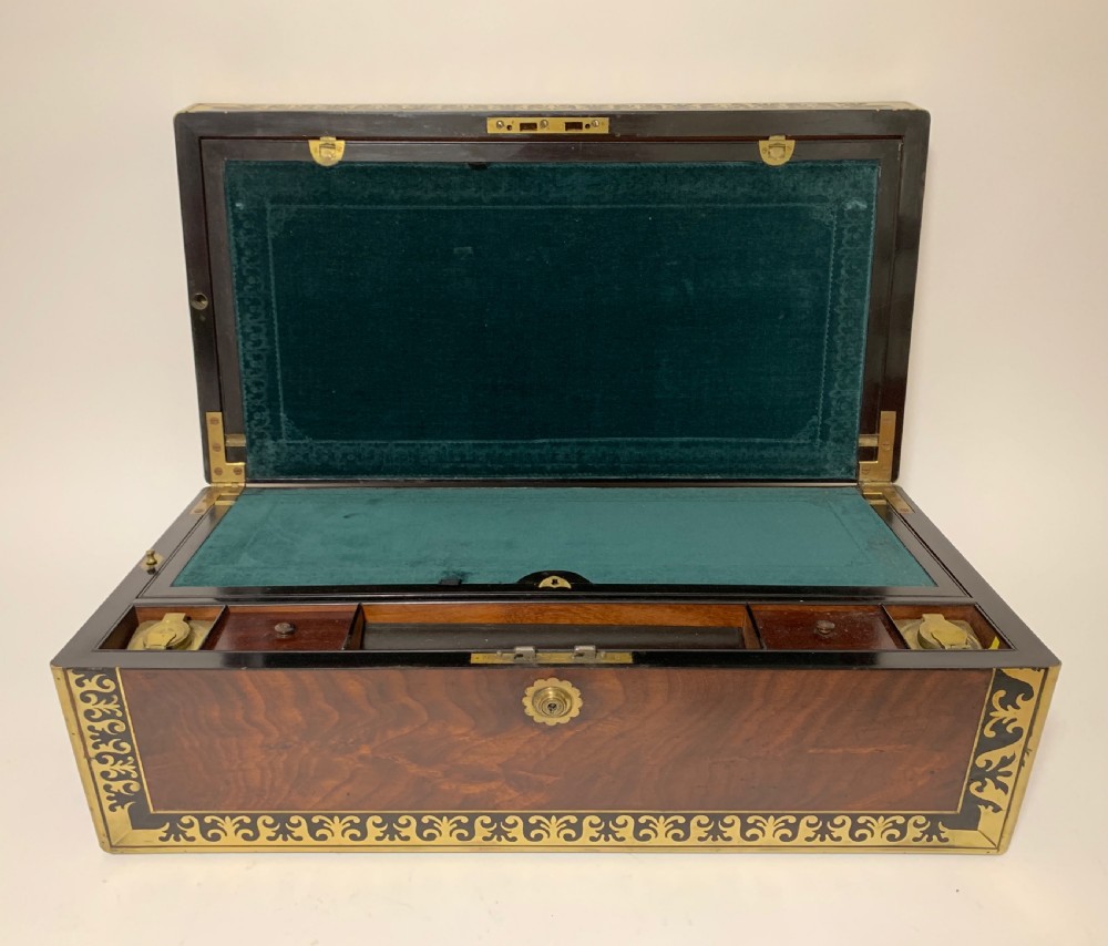 Georgian Mahogany Campaign Writing Slope