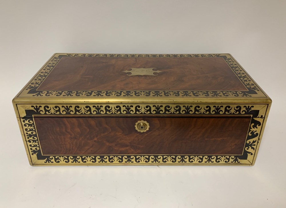 Georgian Mahogany Campaign Writing Slope View II
