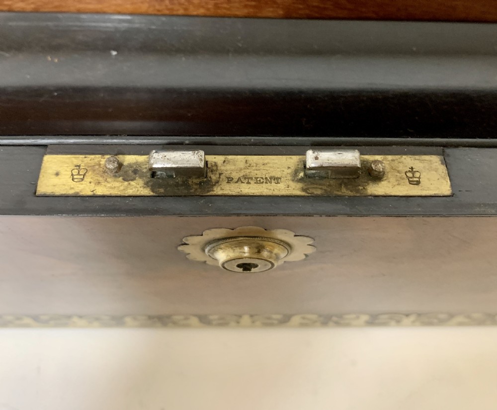 Georgian Mahogany Campaign Writing Slope View IV